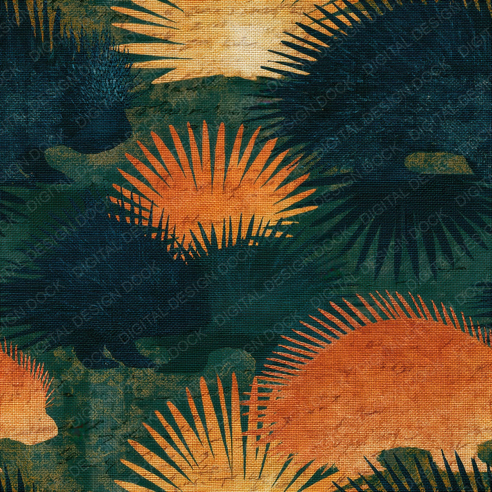 Embroidery Porcupine Forest Bronze Seamless Digital Paper Pack (DDD015994)