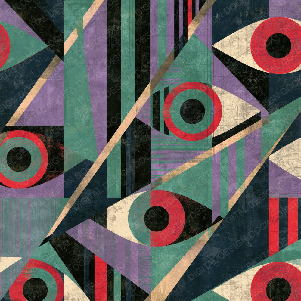 Constructivist Evil Eyes Aurora Lilac Digital Paper Pack (DDD016028)