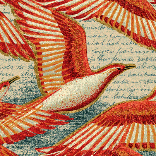 Pointillism Valkyrie Wings Candy Red Cream Digital Paper Pack (DDD016061)