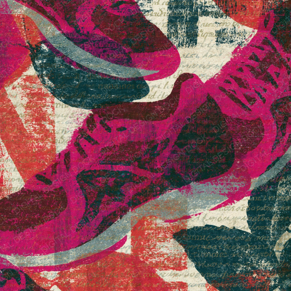 Scandinavian Running Shoes Magenta Bone Digital Paper Pack (DDD016078)