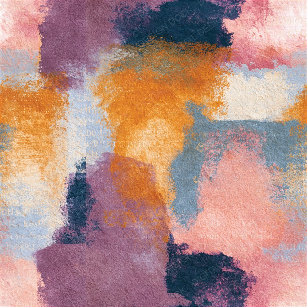Surrealist Apricot Rose Abstract Seamless Digital Paper Pack (DDD016120)