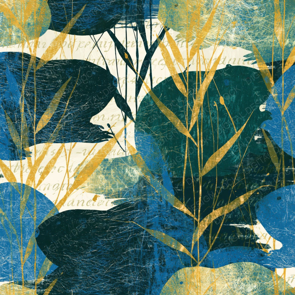 Scratchboard Beaver Azure Cypress Digital Paper Pack (DDD016155)