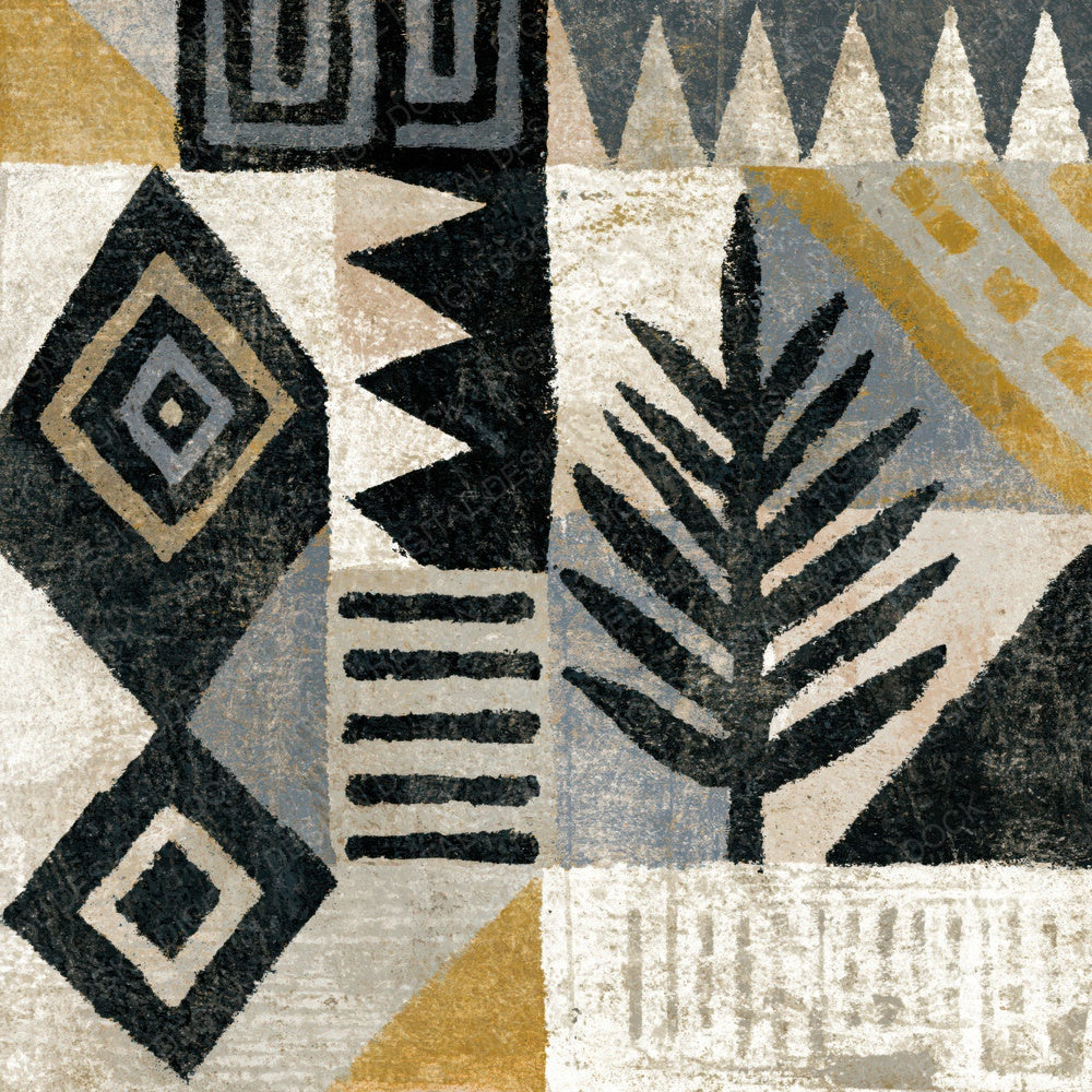 Lithograph Mudcloth Gunmetal Pearl Digital Paper Pack (DDD016211)