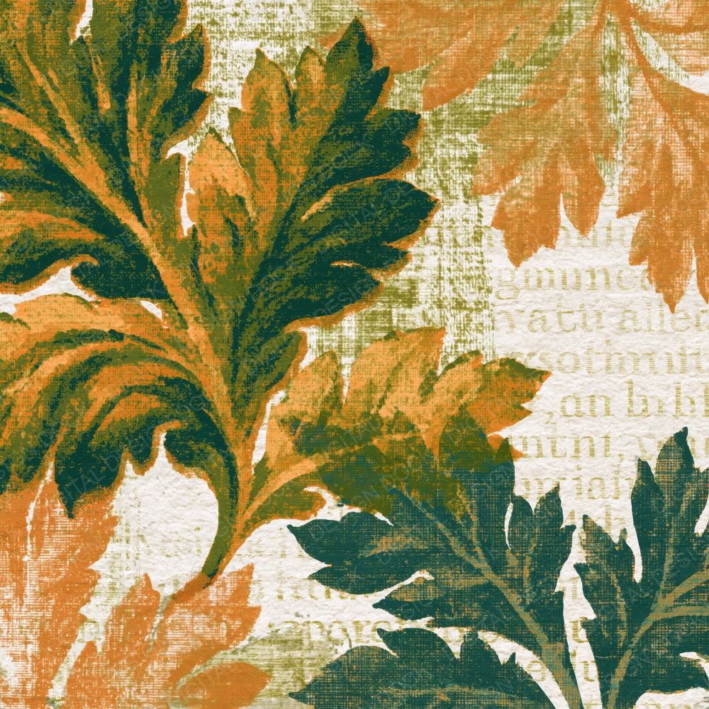 Risograph Flemish Tapestry Olive Ochre Digital Paper Pack (DDD016231)