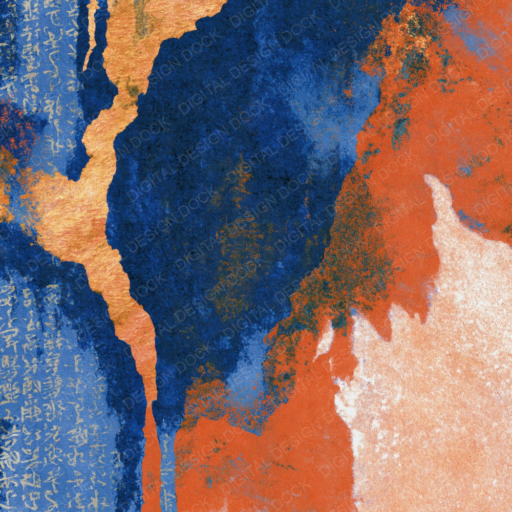 Lithograph Cobalt Terracotta Tonal Digital Paper Pack (DDD016252)