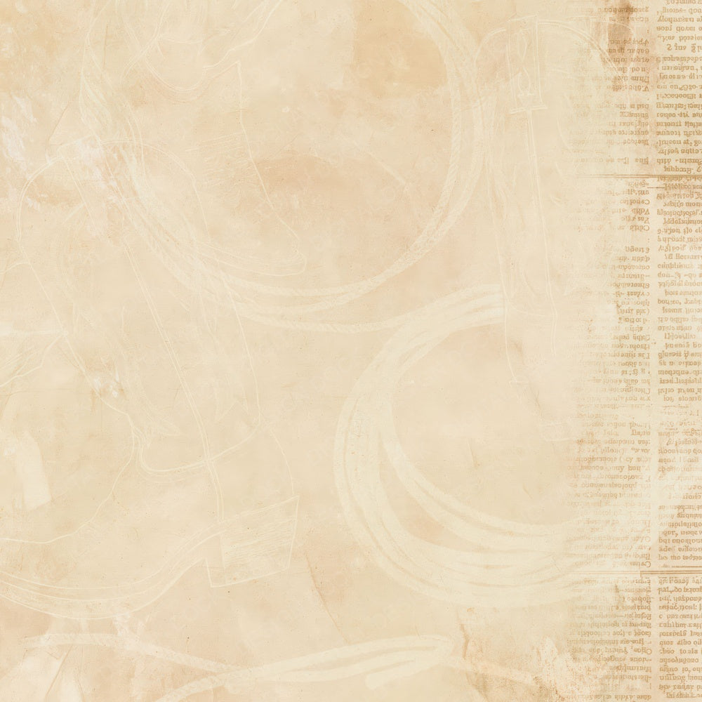 Americana Cowboy Saddle Oatmeal Digital Paper Pack (DDD016345)