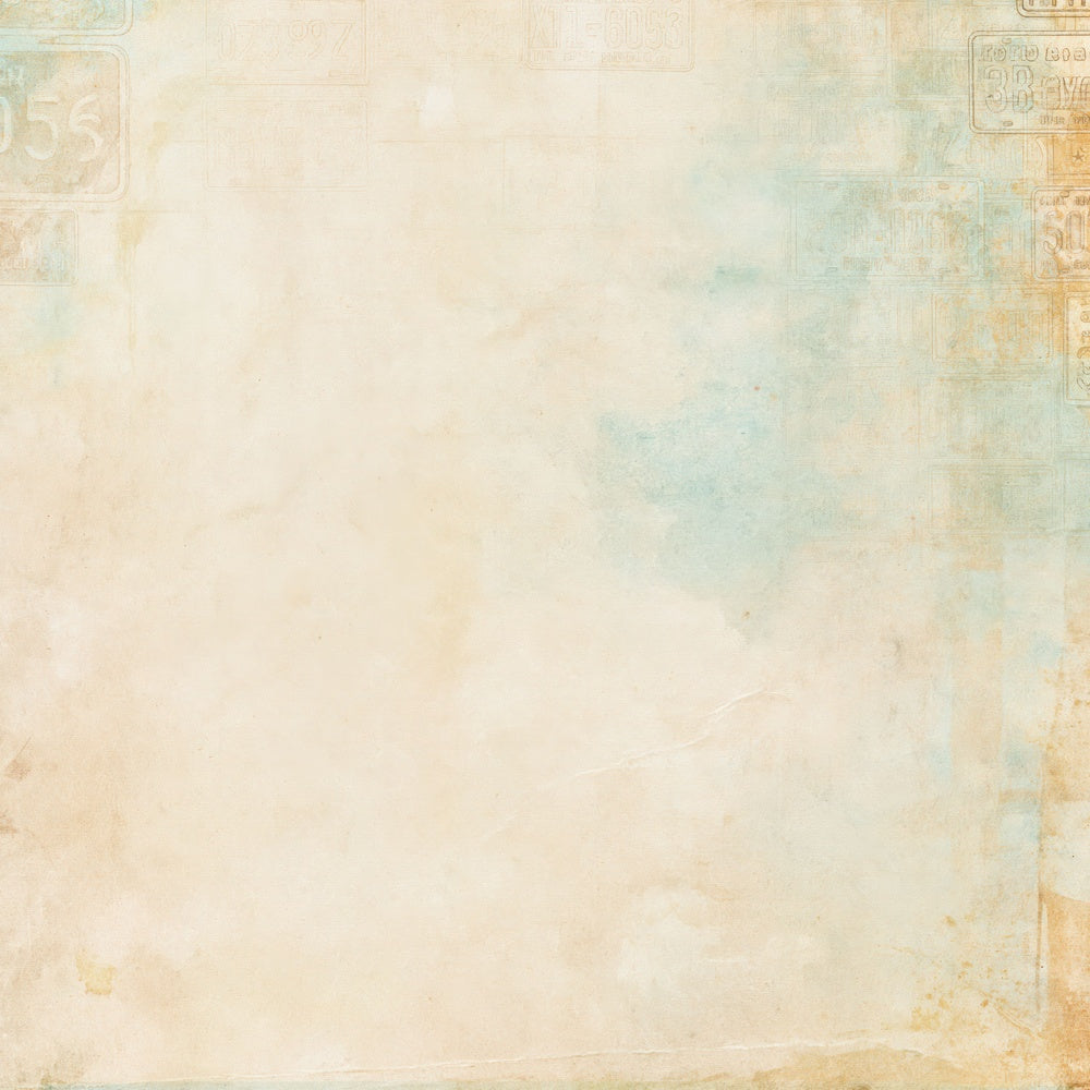 Americana License Plate Teal Digital Paper Pack (DDD016346)
