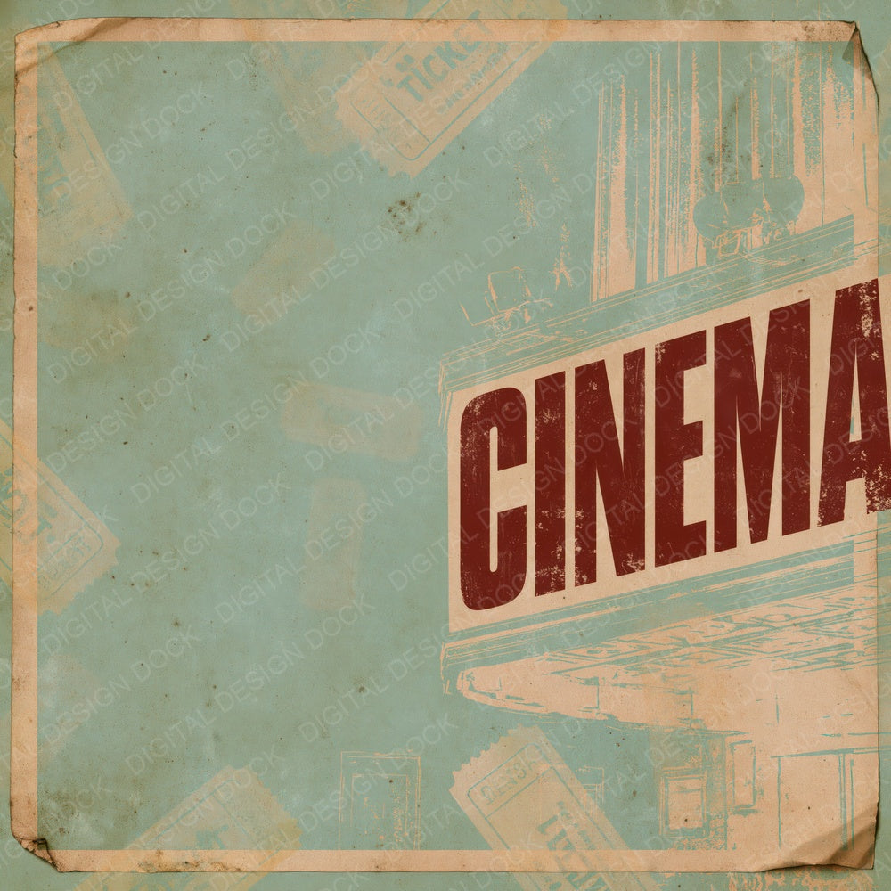 Cinema Curtain Teal Oxblood Digital Paper Pack (DDD016371)