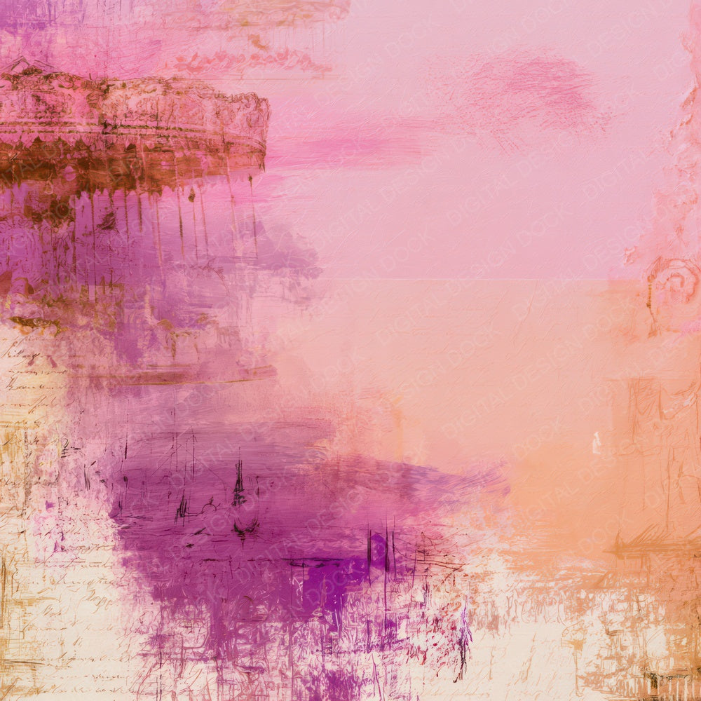 Fairground Waltzer Pink Purple Digital Paper Pack (DDD016412)