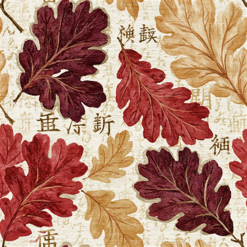 Beatrix Potter Oak Leaves Merlot Seamless Digital Paper Pack (DDD016466)