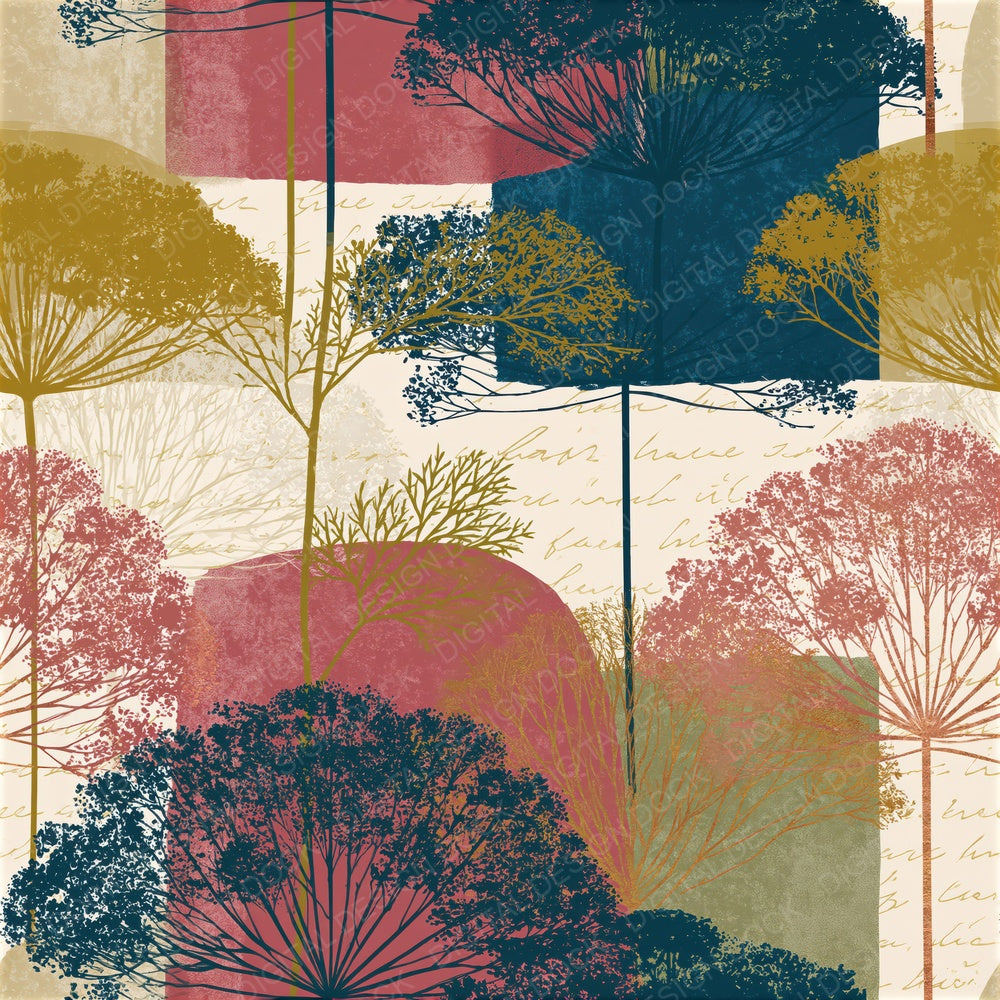 Colour Field Queen Annes Lace Dusty Rose Seamless Digital Paper Pack (DDD016491)