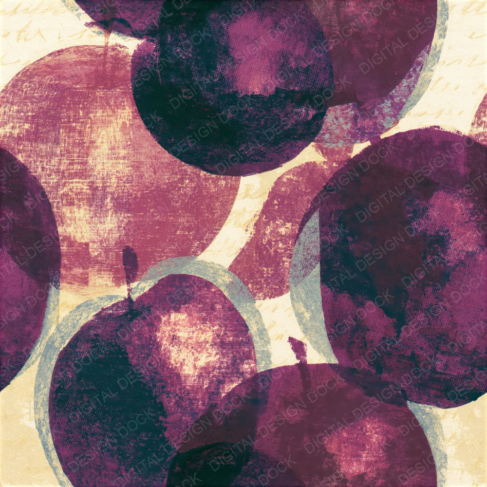 Mezzotint Apple Plum Cream Seamless Digital Paper Pack (DDD016513)