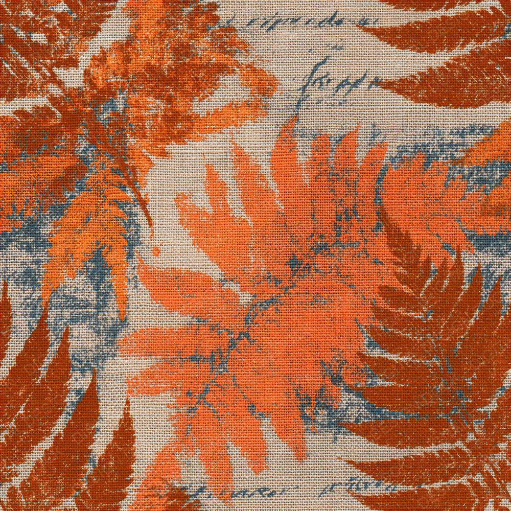 Minimal Fern Copper Burnt Orange Seamless Digital Paper Pack (DDD016515)