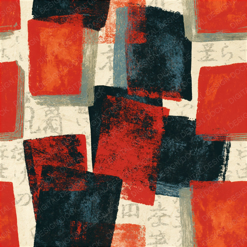 Screenprint Ledger Books Crimson Seamless Digital Paper Pack (DDD016522)