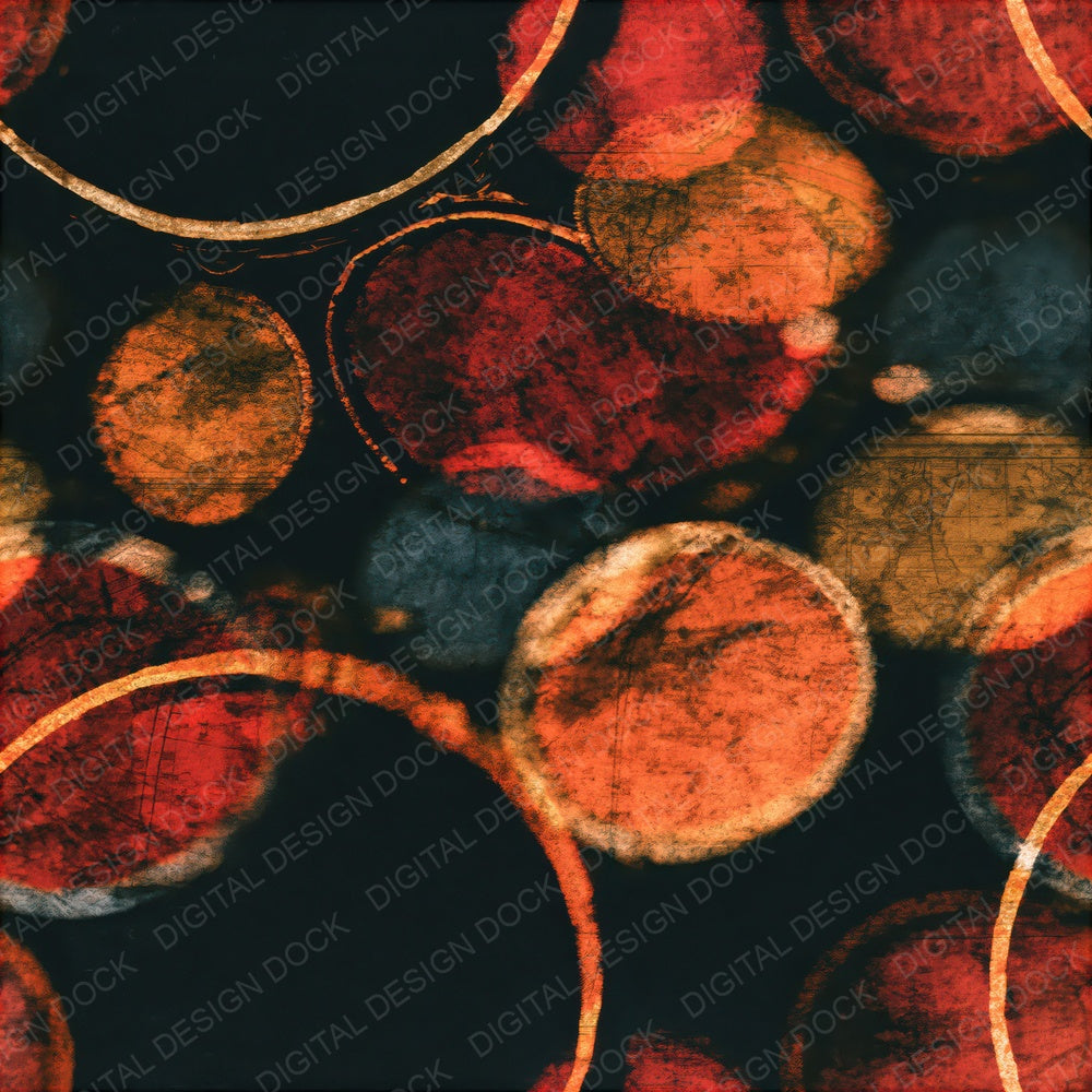 Wet Plate Tambourines Oxblood Seamless Digital Paper Pack (DDD016564)