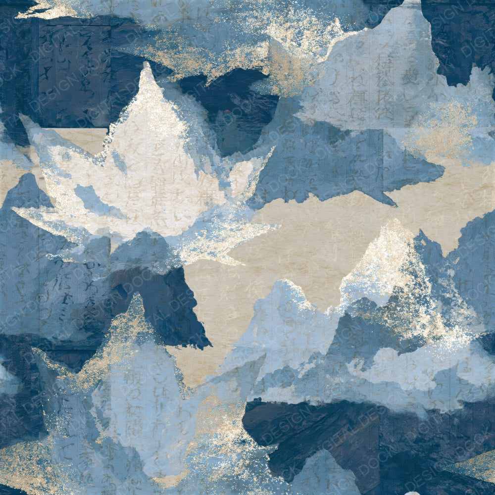 Blueprint Icebergs Slate Butter Seamless Digital Paper Pack (DDD016565)