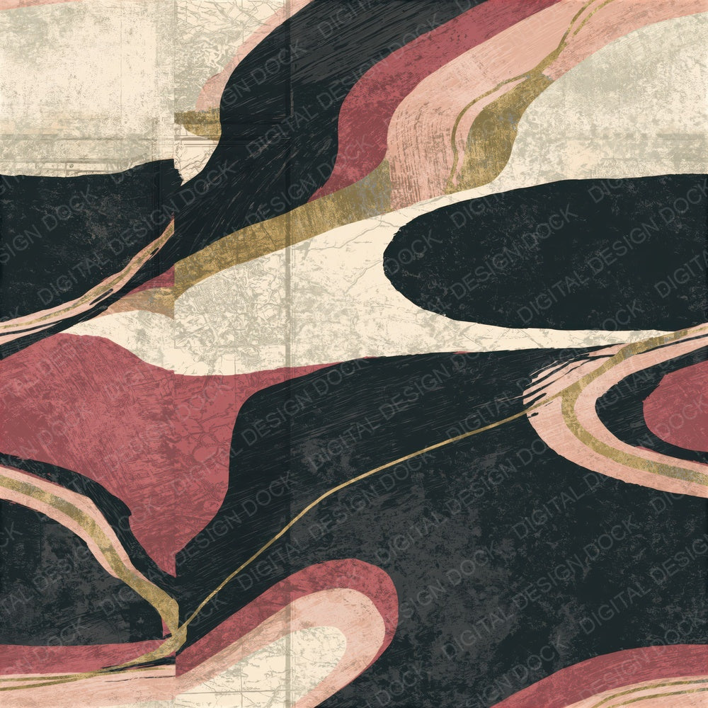 Woodcut Charcoal Rose Tonal Seamless Digital Paper Pack (DDD016581)