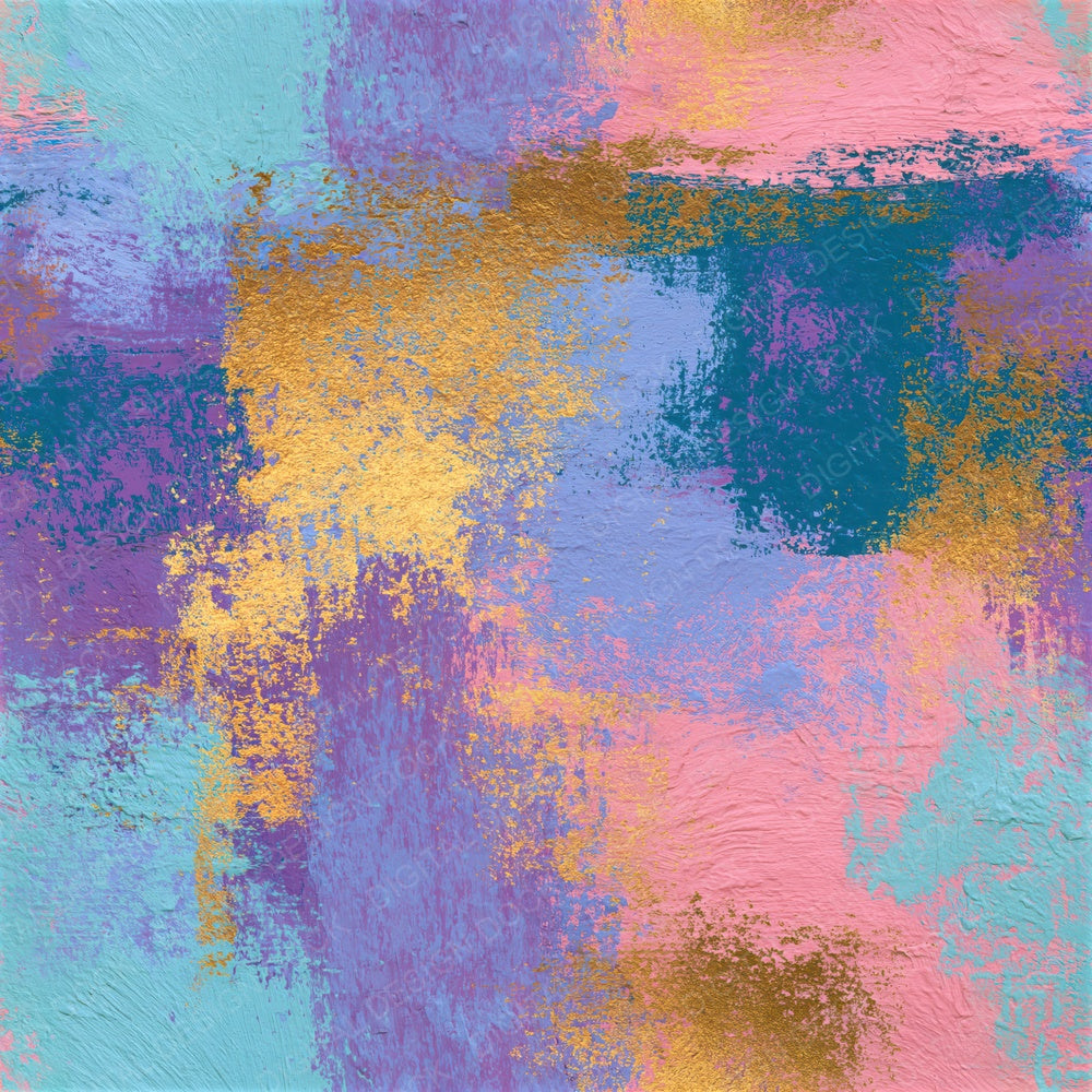 Oil Pastel Mexico Rose Lilac Mint Seamless Digital Paper Pack (DDD016677)
