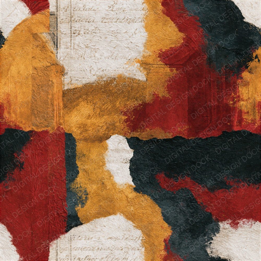 Antique Map Mexico Black Ivory Seamless Digital Paper Pack (DDD016686)