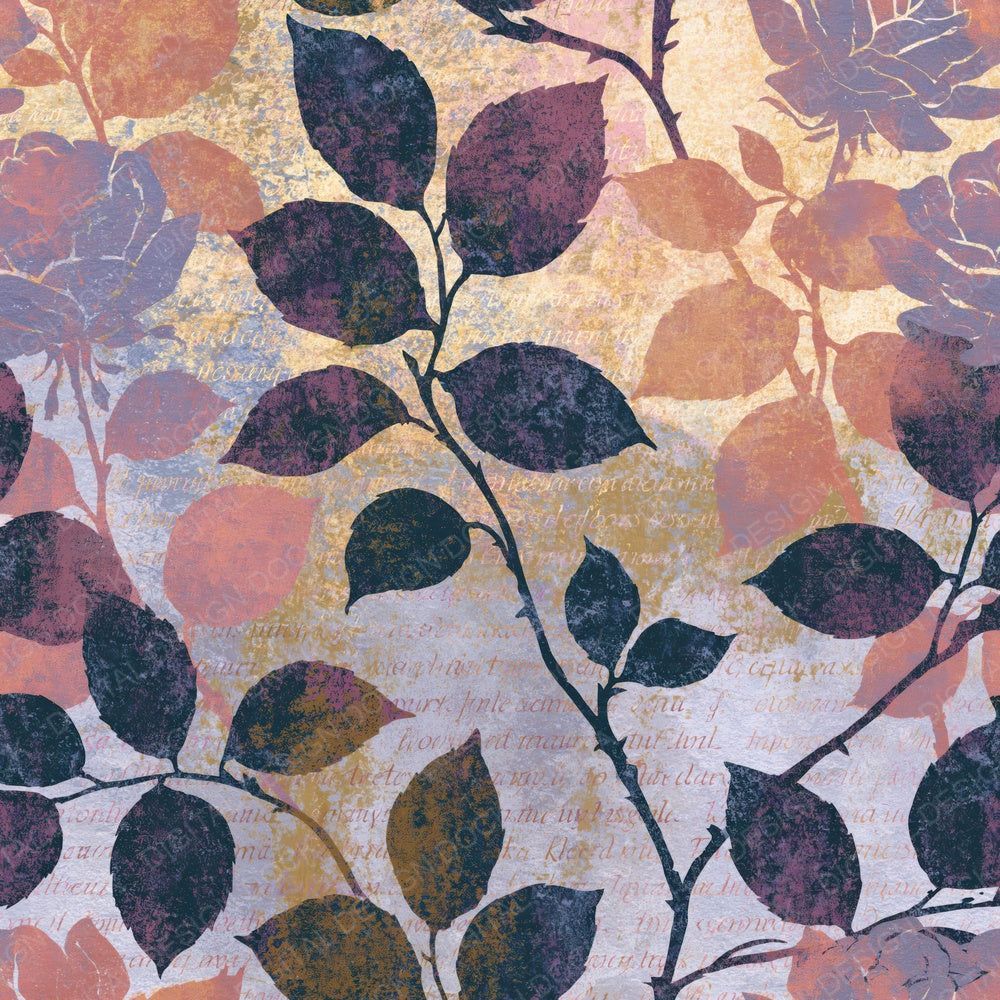 Another Lithograph Roses Lilac Chalk digital paper shown full size