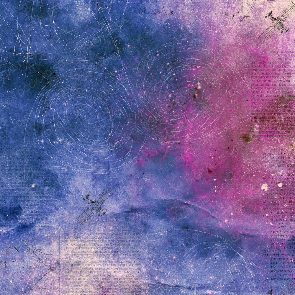 Sci Fi Galaxy Indigo Magenta Digital Paper Pack (DDD016859)