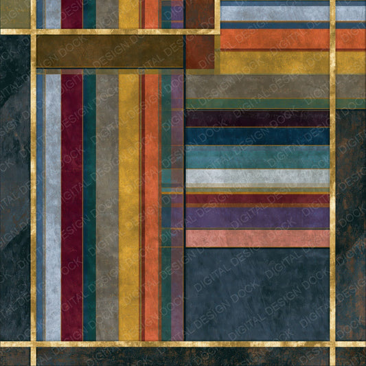Precisionist Rainbow Iron Slate Abstract Digital Paper Pack (DDD017439)