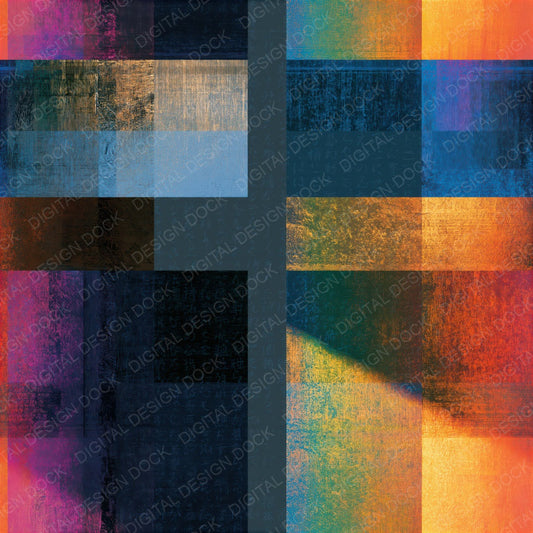 Maximalist Rainbow Grey Abstract Seamless Digital Paper Pack (DDD017480)
