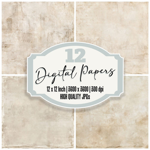 Malta Valletta Harbour Maltese Limestone Honey Stone Bone digital paper pack cover showing four of the 12 papers