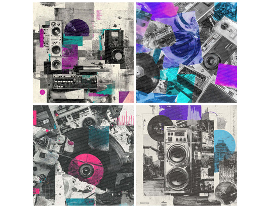 Electronic Club Moodboard Digital Paper Pack (DDD000008)