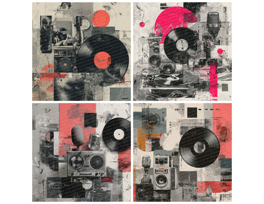 Hip Hop Beat Moodboard Digital Paper Pack (DDD000012)