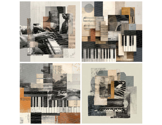 Piano Practice Moodboard Digital Paper Pack (DDD000015)
