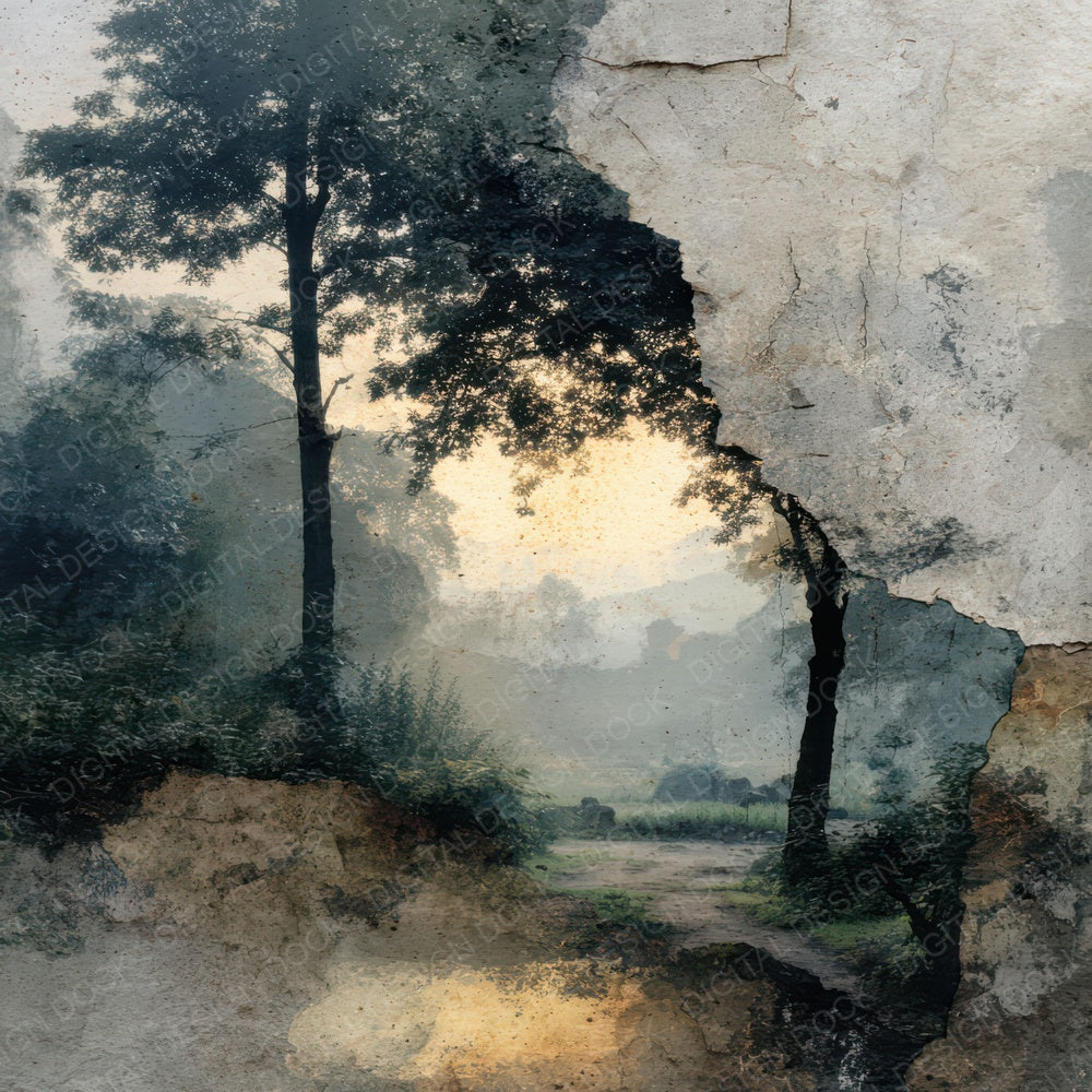 Aged Modern Scenic Digital Paper Pack (DDD007928)
