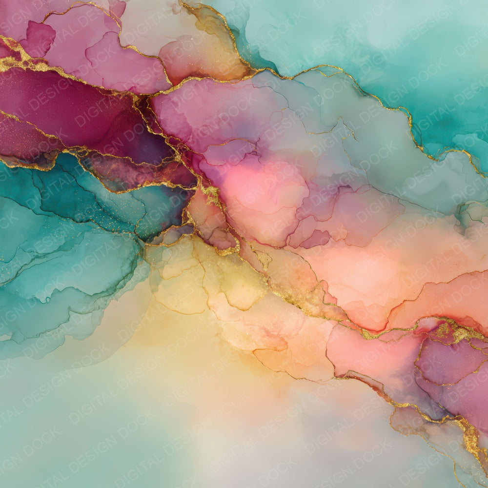 Alcohol Ink Texture Digital Paper Pack (DDD008428)