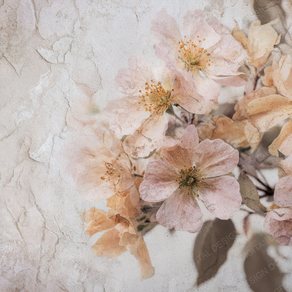 Antique Rose Floral Background Digital Paper Pack (DDD008829)