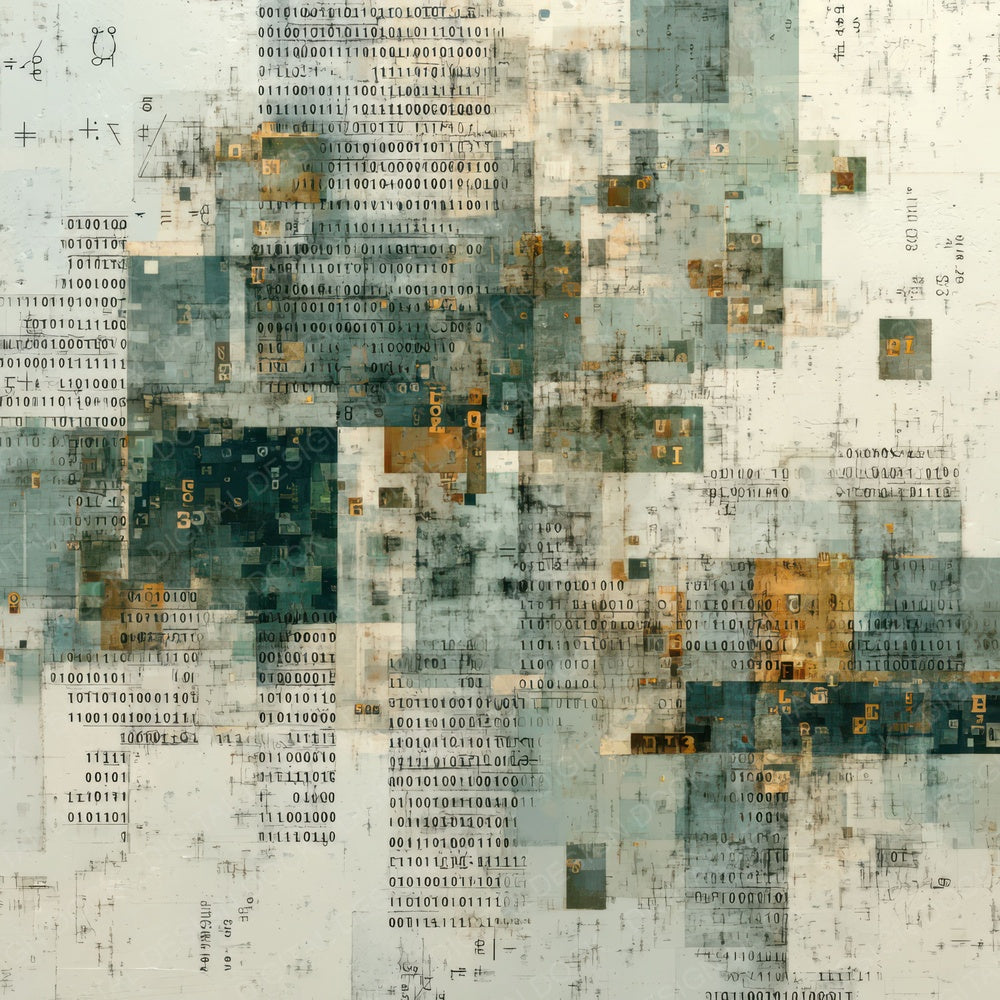 Binary Math Layers Digital Paper Pack (DDD007915)