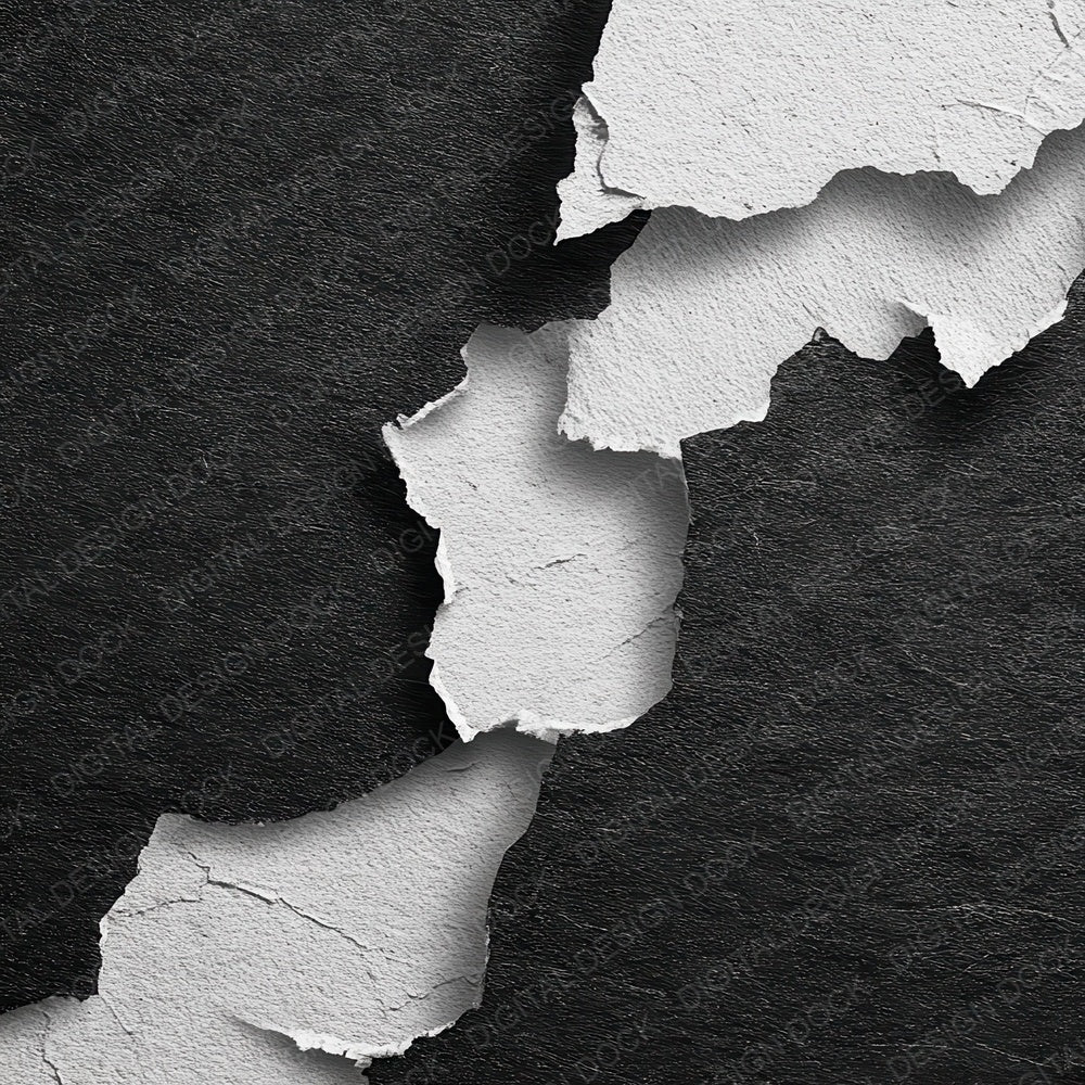 Black Torn Paper Digital Paper Pack (DDD008718)