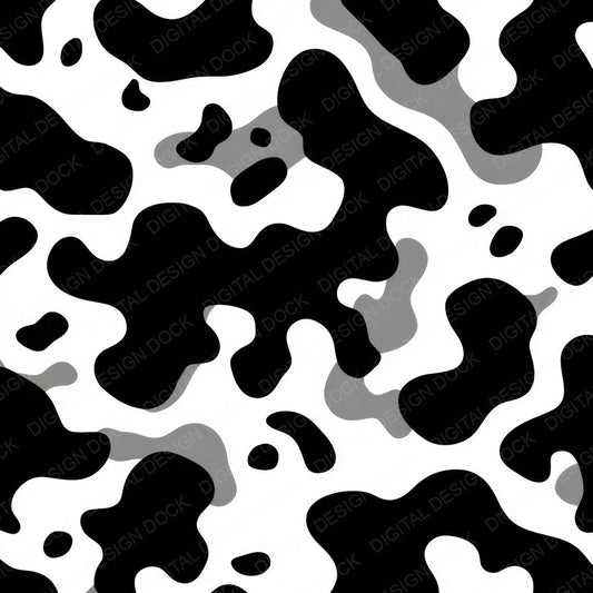 Black White Camo Pattern Digital Paper Pack (DDD008368)