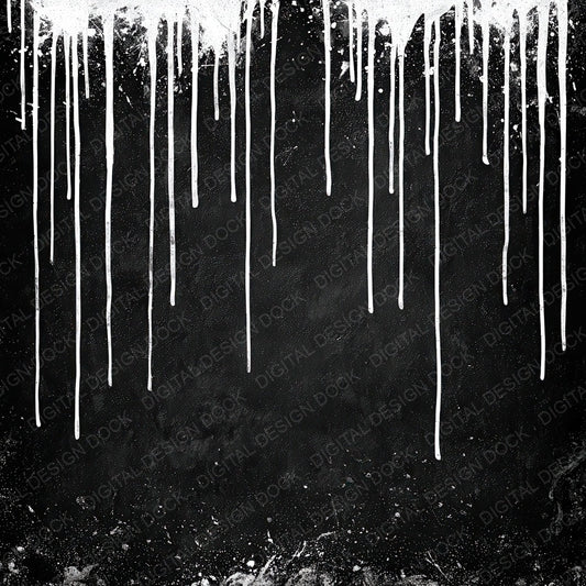 Black White Ink Drips Digital Paper Pack (DDD008721)