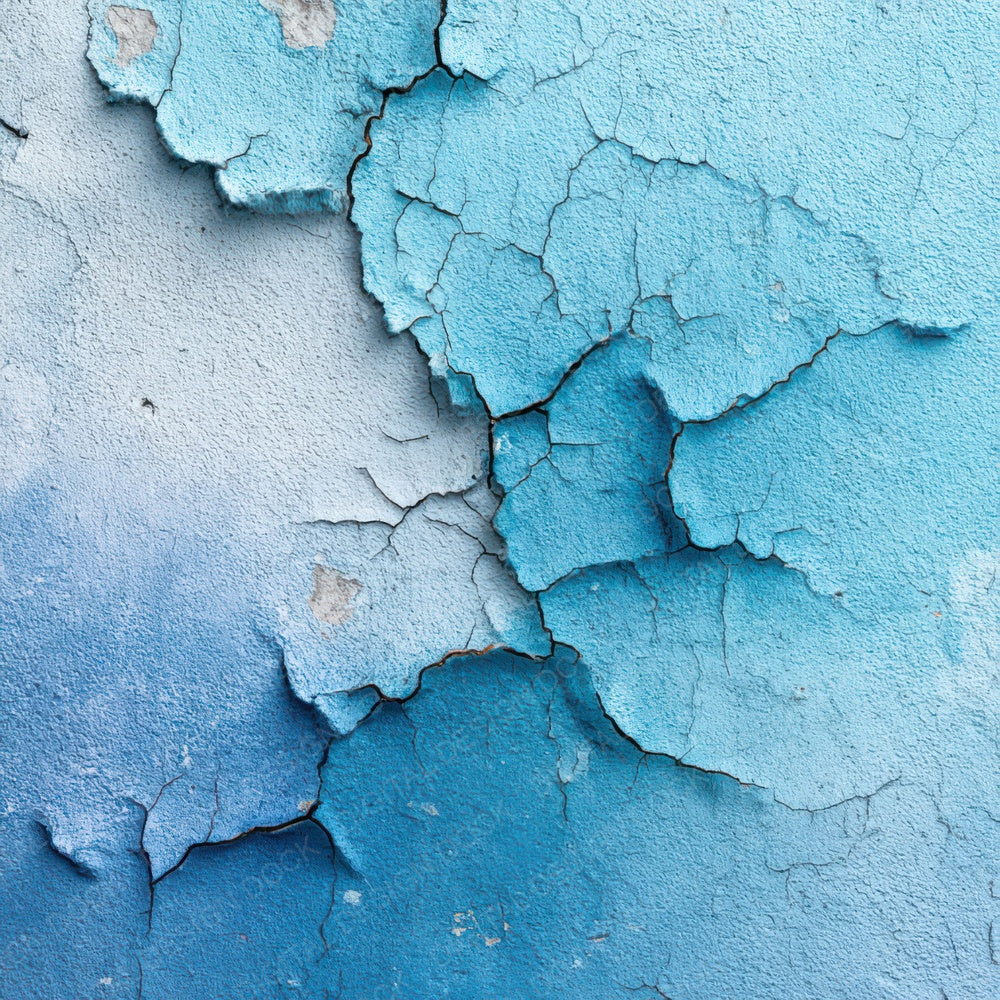 Blue Cracked Paint Digital Paper Pack (DDD008489)