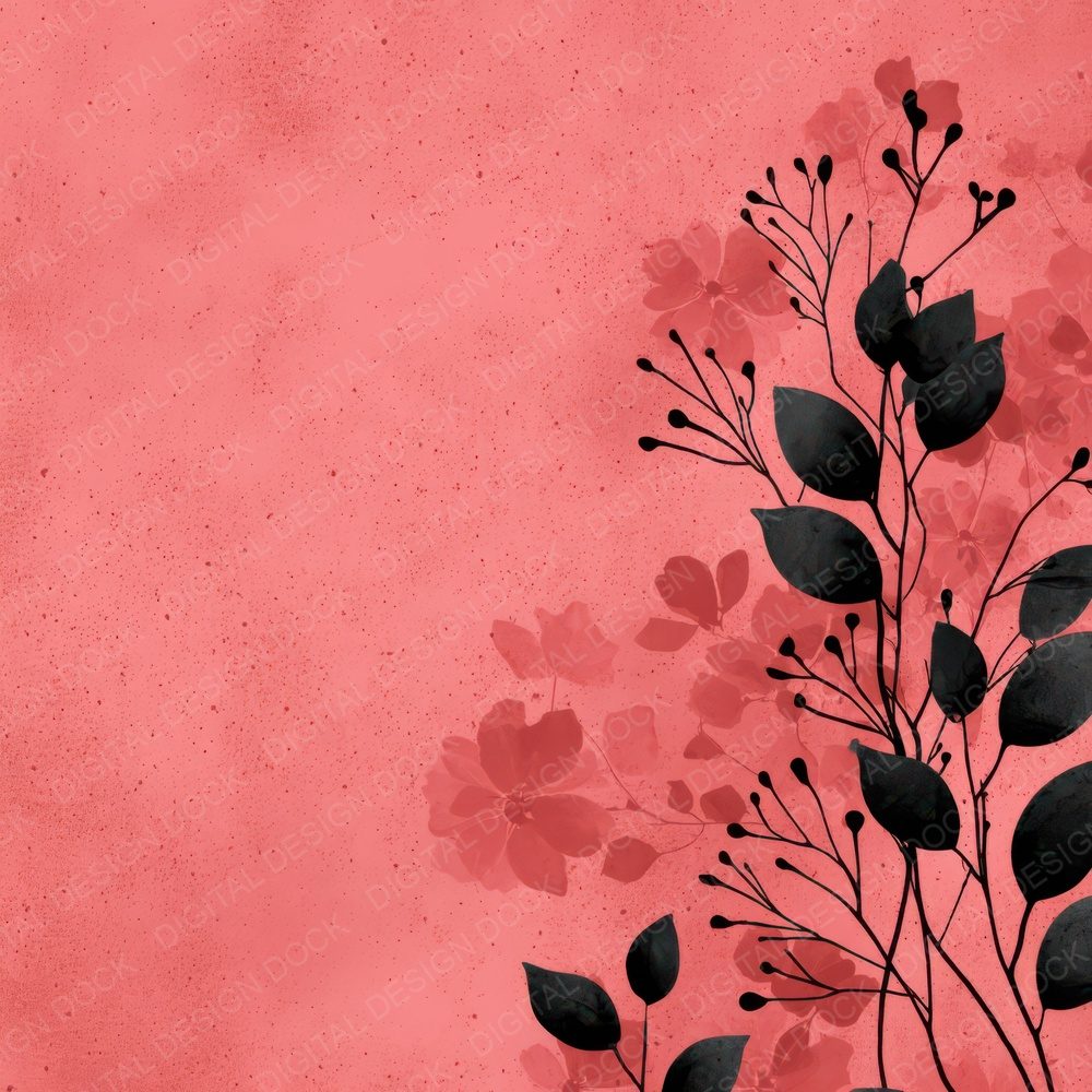 Blush Floral Block Background Digital Paper Pack (DDD007749)