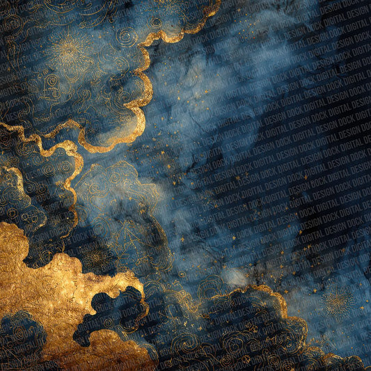 Brass Smoke Symbols Digital Paper Pack (DDD007623)