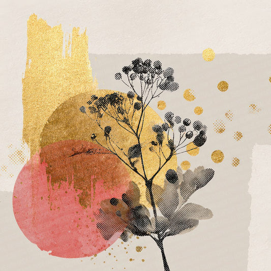 Brush Gold Stem Digital Paper Pack (DDD000722)