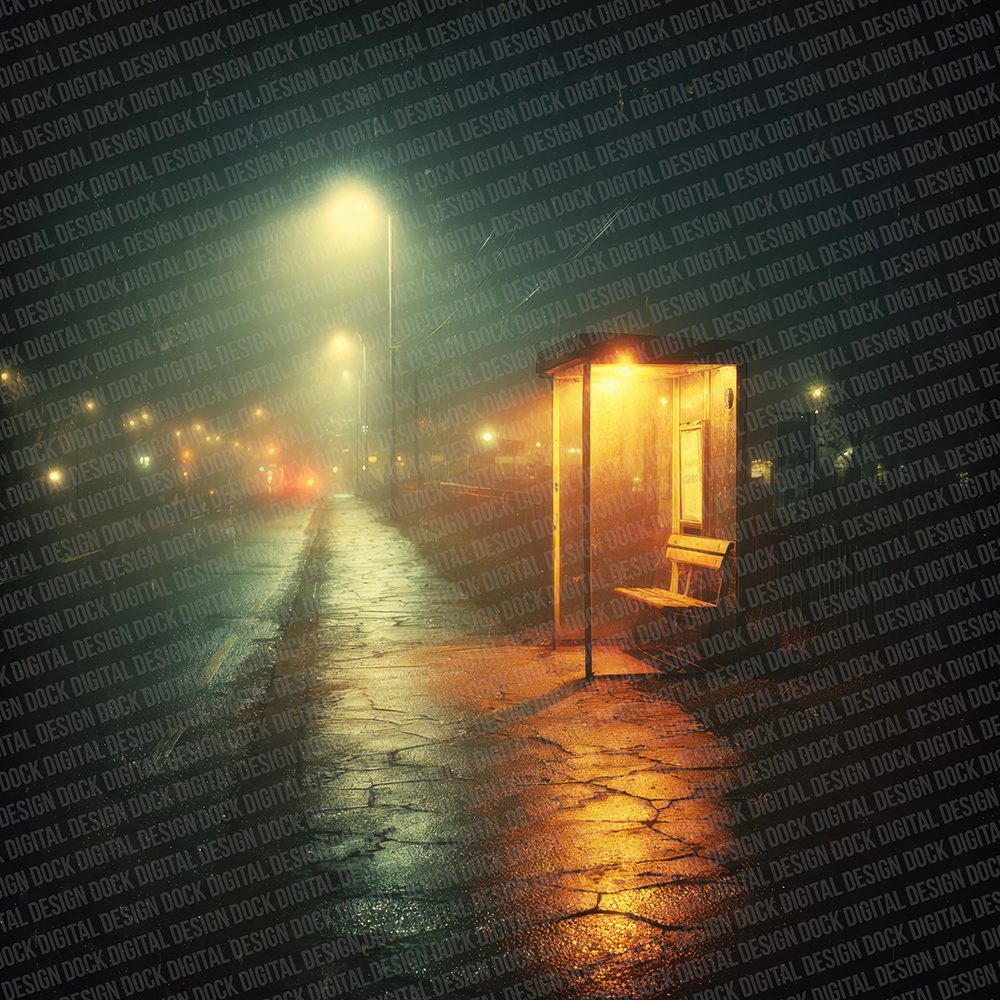 Bus Stop Mistlight Digital Paper Pack (DDD000322)