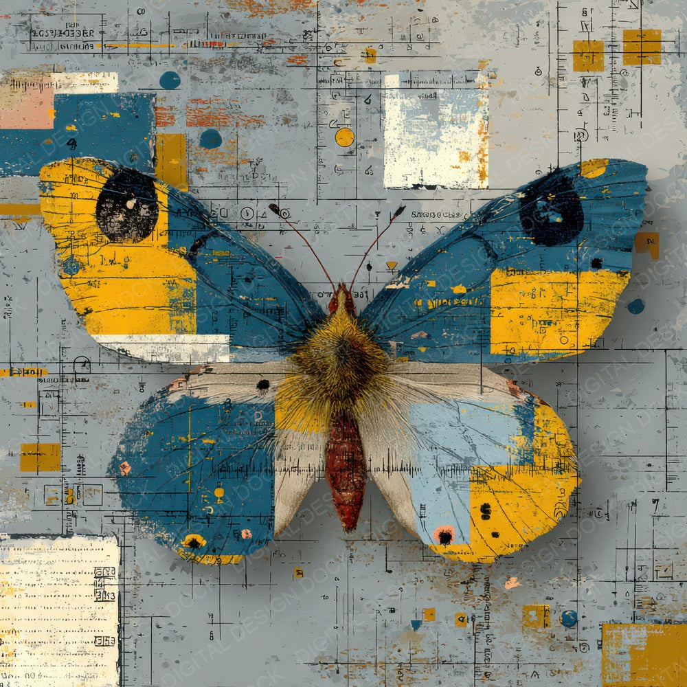 Butterfly Archive Layers Digital Paper Pack (DDD007969)