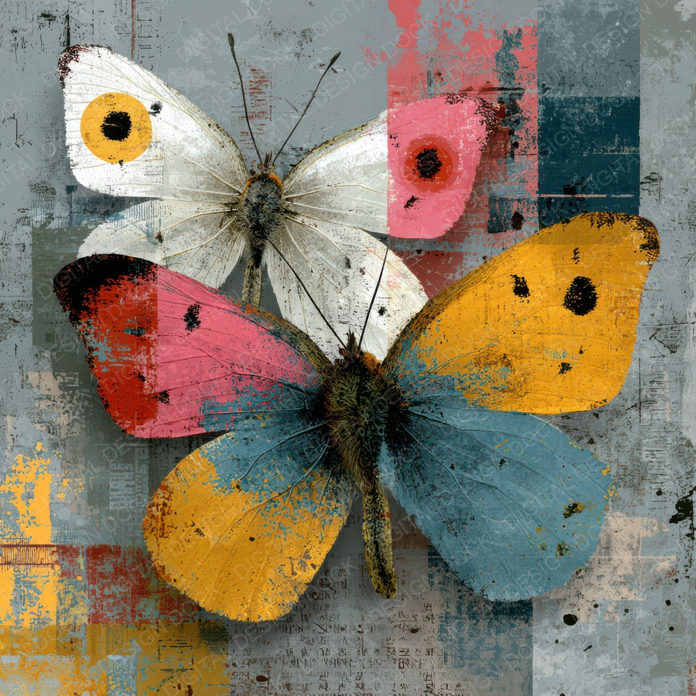 Butterfly Study Layers Digital Paper Pack (DDD007971)