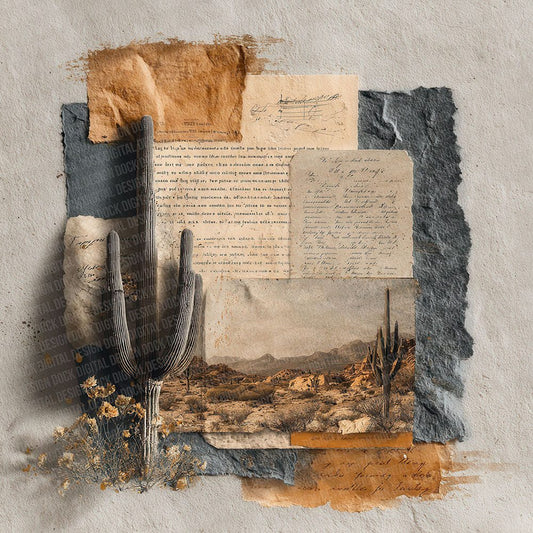 Cactus Desert Notes Digital Paper Pack (DDD000768)