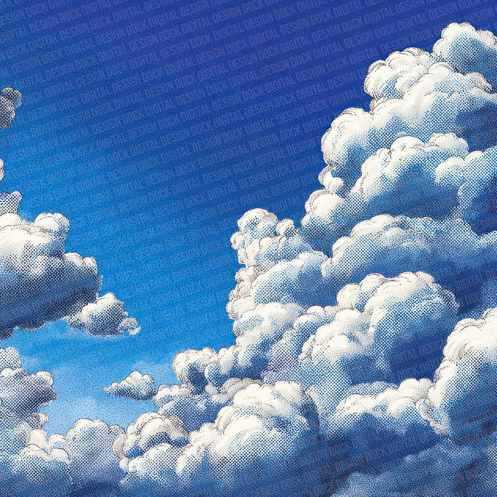 Cartoon Cloud Pop Digital Paper Pack (DDD000805)