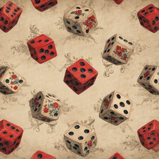 Casino Dice Retro Digital Paper Pack (DDD000810)