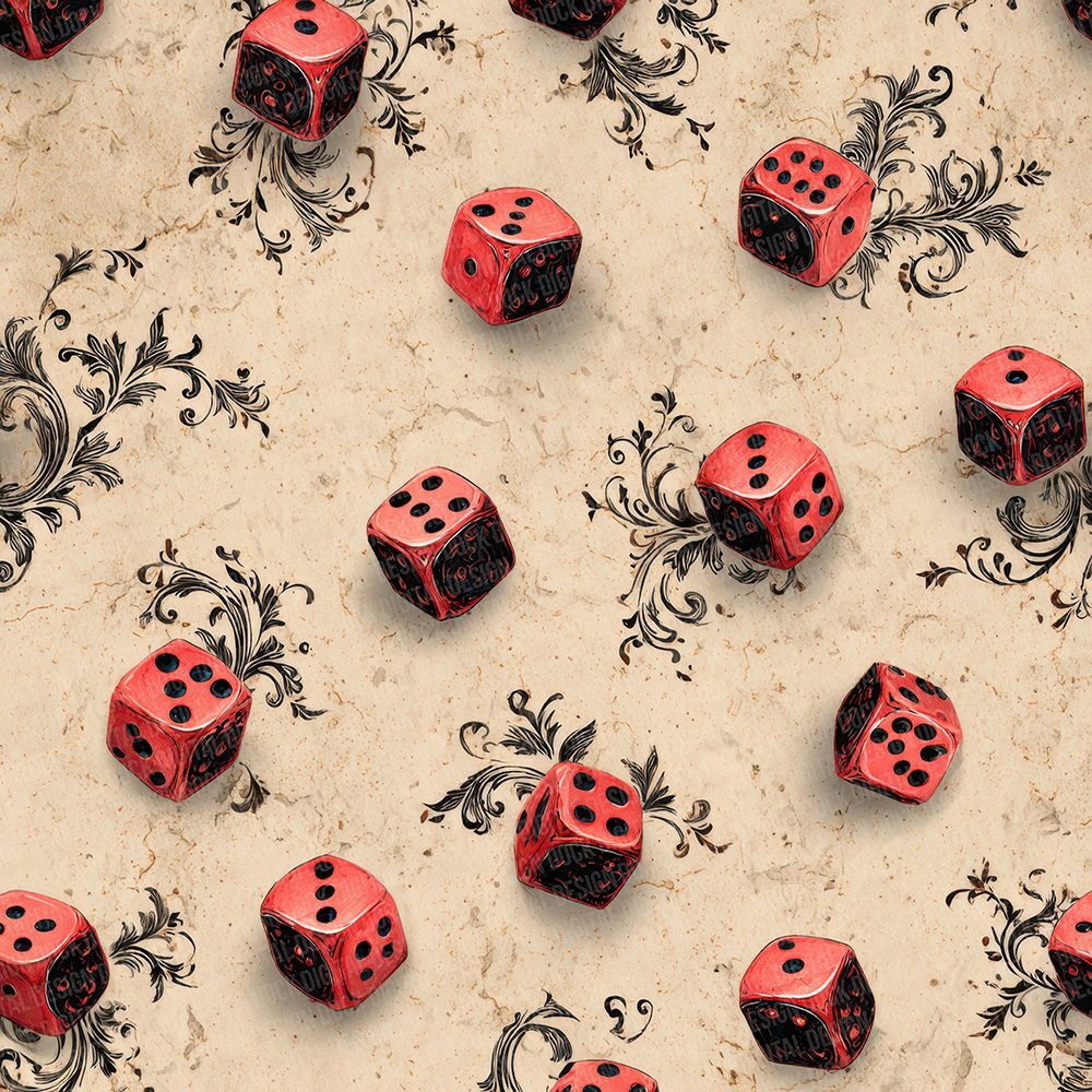 Casino Dice Retro Digital Paper Pack (DDD000810)