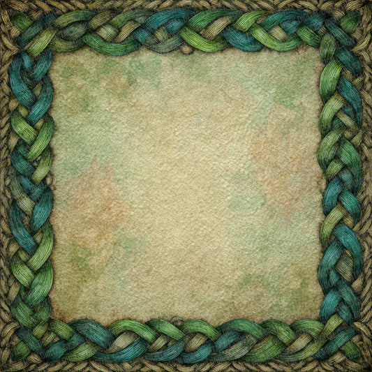 Celtic Braid Green Black Digital Paper Pack (DDD000832)